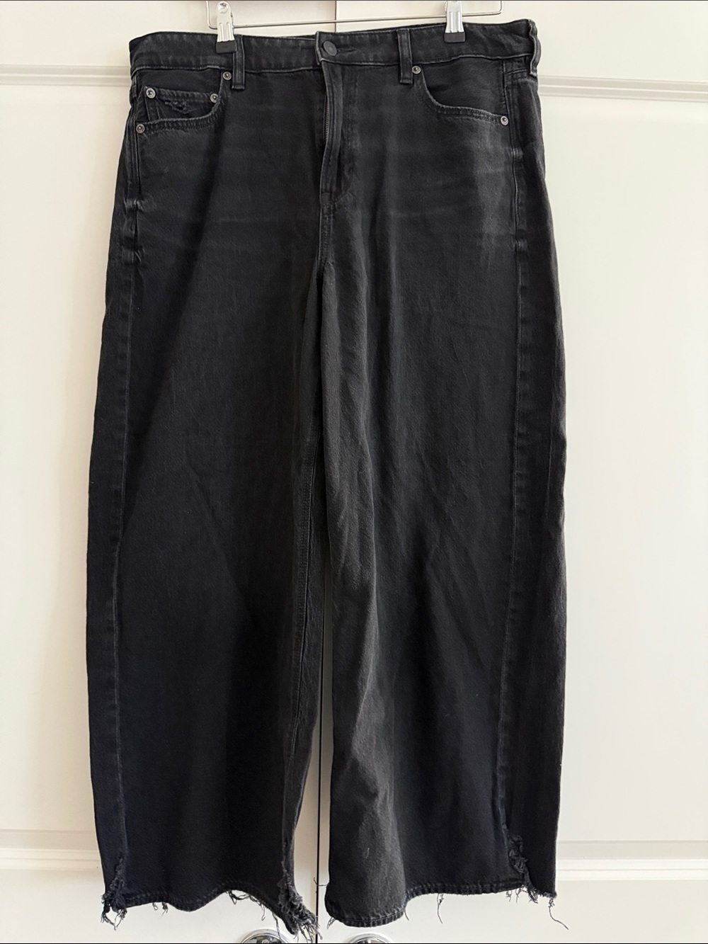American Eagle Strigid high rise wide leg ankle